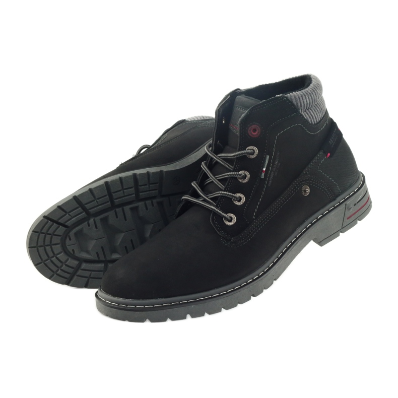 American Club Amerikanische Wanderschuhe Winter Trekkingschuhe schwarz 4