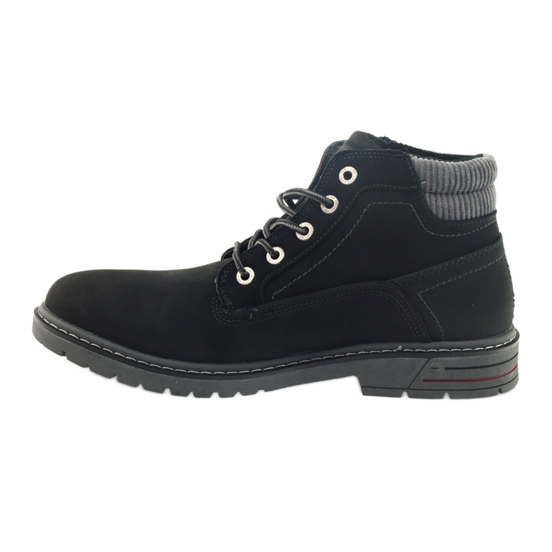 American Club Amerikanische Wanderschuhe Winter Trekkingschuhe schwarz 2