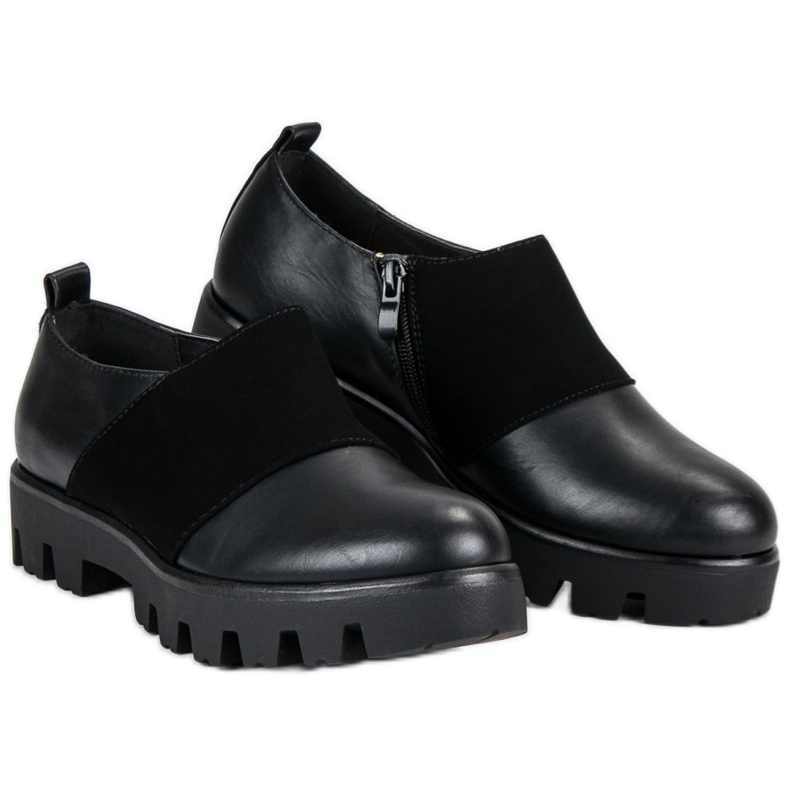 J. Star Modische schwarze Schuhe 1