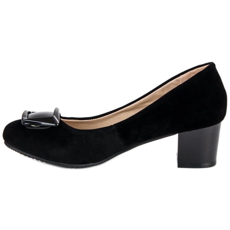 J. Star Wildleder Pumps schwarz 1