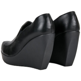 J. Star Schwarze Keilabsätze 2