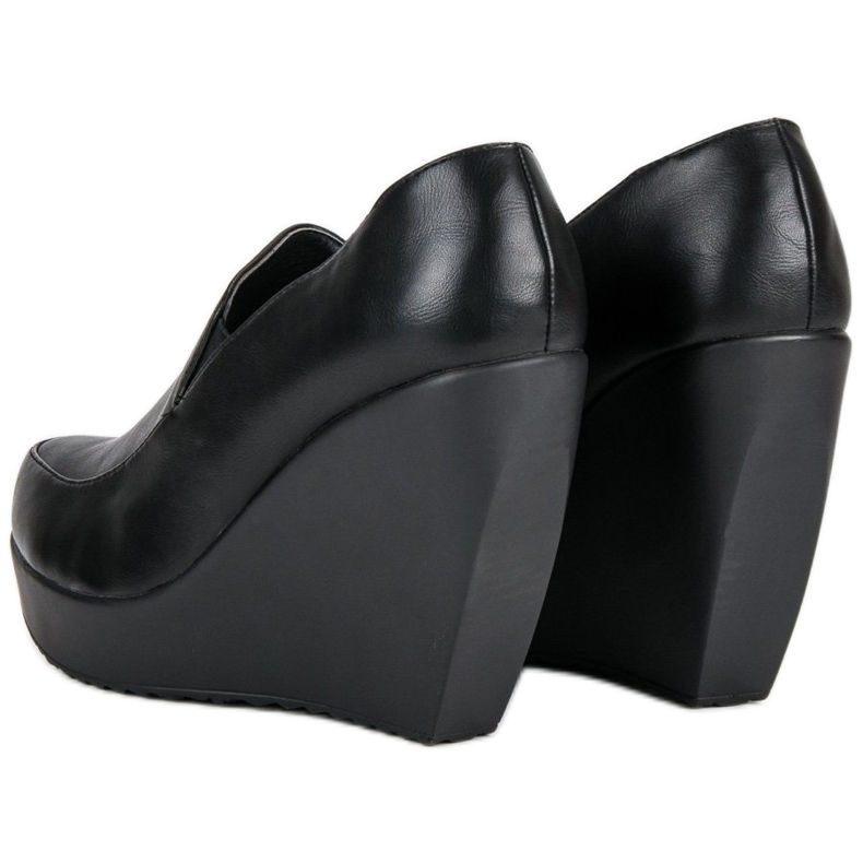 J. Star Schwarze Keilabsätze 2