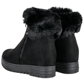 Lucky Shoes Schwarze Keilstiefel 2