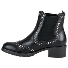 Rock-Chelsea-Stiefel schwarz 1