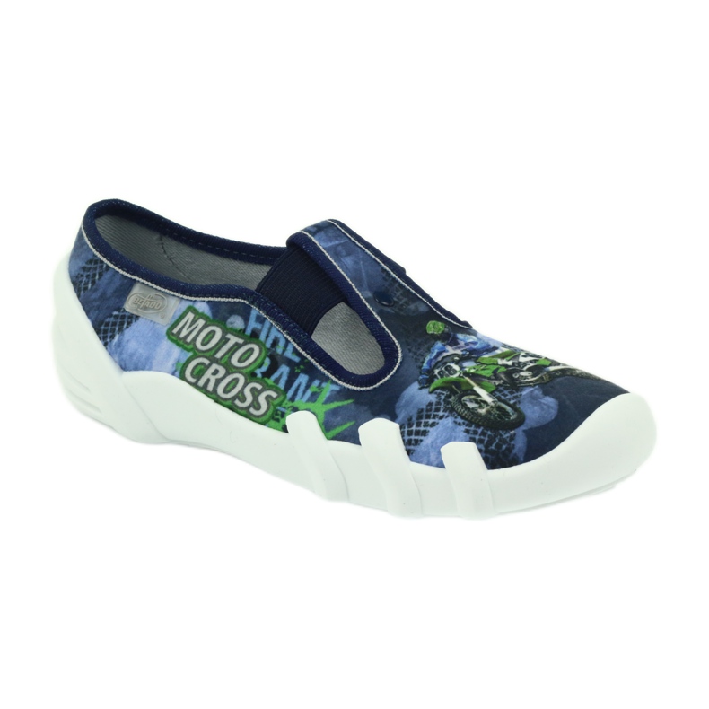Befado Kinderschuhe Hausschuhe 290y170 blau grün marineblau 2