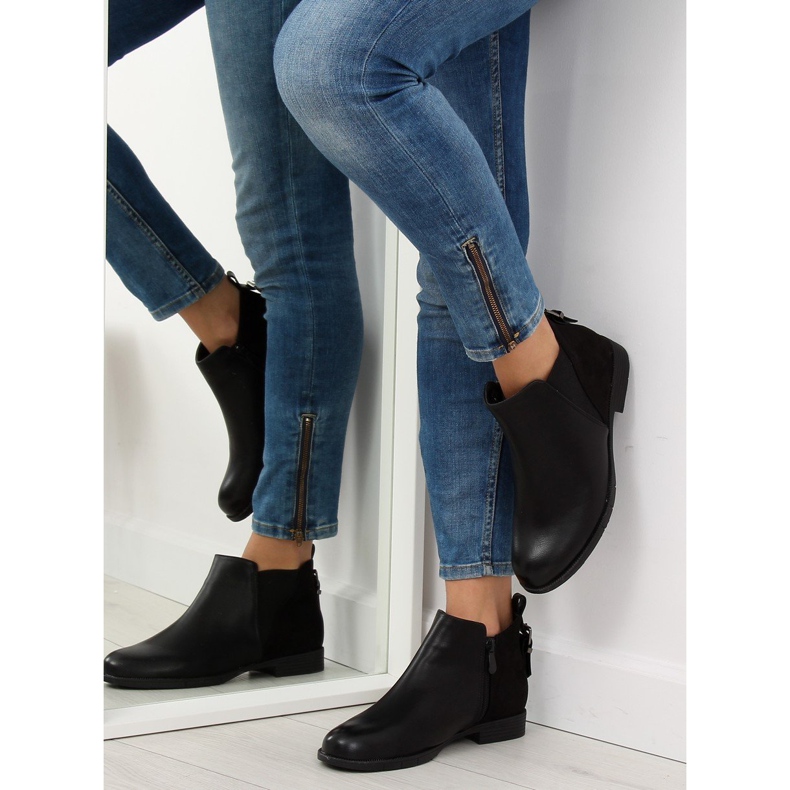 Schwarze Chelsea Boots für Damen schwarz 3086 Black 1