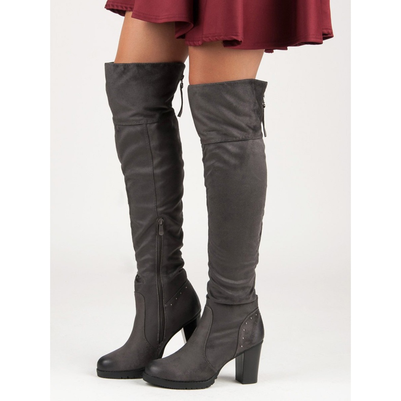 VINCEZA Freizeitstiefel für Damen grau 1