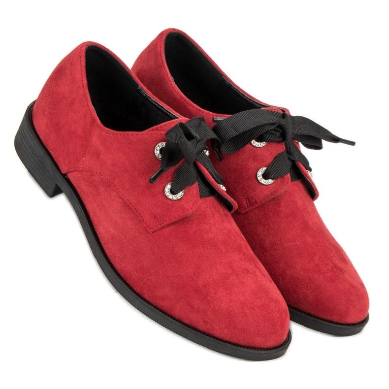 Bestelle Rote Wildlederschuhe 2