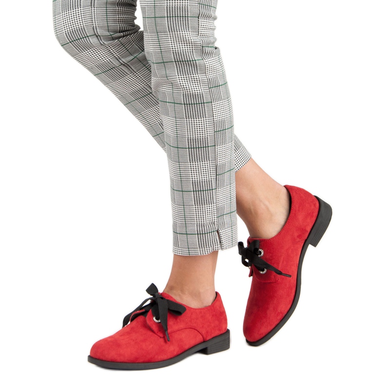 Bestelle Rote Wildlederschuhe 1