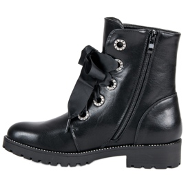 Queentina Arbeitsstiefel schwarz 1