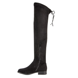 Seastar Overknee-Stiefel mit flachem Absatz schwarz 1