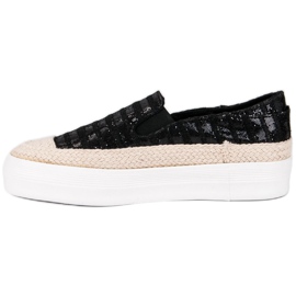 J. Star Schwarze Espadrilles 1