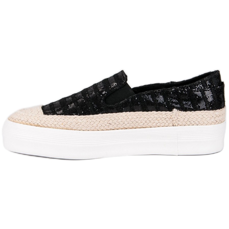J. Star Schwarze Espadrilles 1