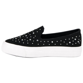 J. Star Schwarze Slip-On-Sneakers 1