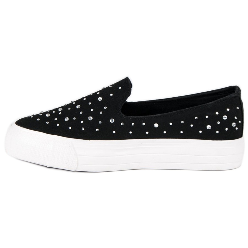 J. Star Schwarze Slip-On-Sneakers 1