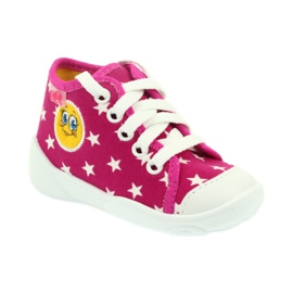 Befado Kinderschuhe Turnschuhe Hausschuhe 218p055 weiß rosa 1