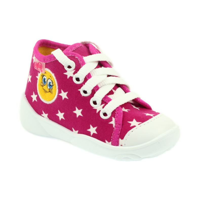 Befado Kinderschuhe Turnschuhe Hausschuhe 218p055 weiß rosa 1