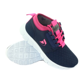 Befado Kindersportschuhe 516Y034 marineblau rosa 3
