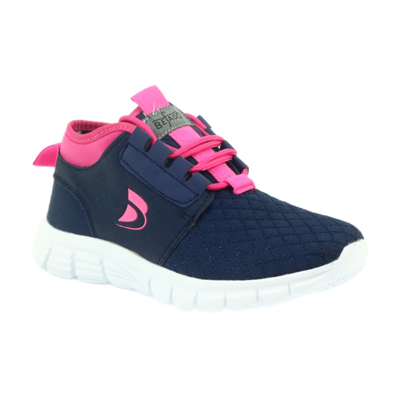 Befado Kindersportschuhe 516Y034 marineblau rosa navy blau 1