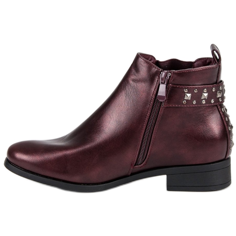 Sweet Shoes Rock-Chelsea-Stiefel rot 1