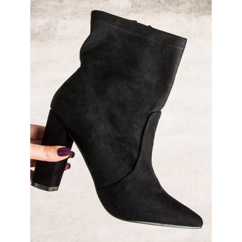 Seastar Stiefeletten aus schwarzem Wildleder 1