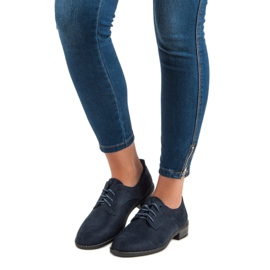 Marquiz Marineblaue Schnürschuhe 1