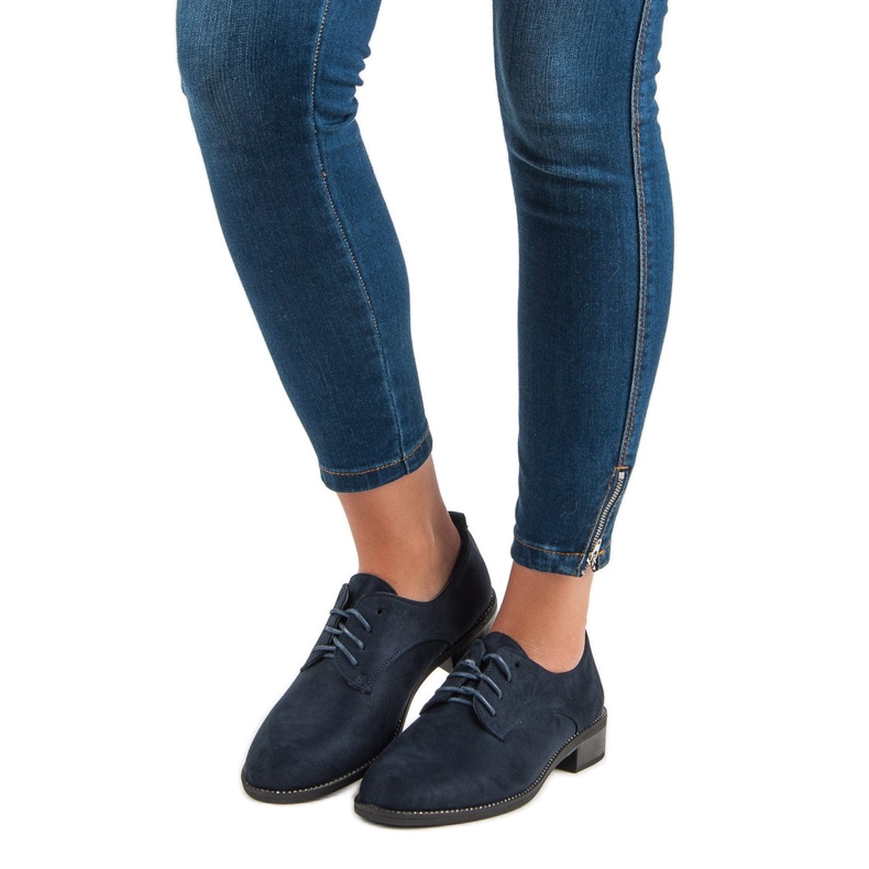 Marquiz Marineblaue Schnürschuhe 1