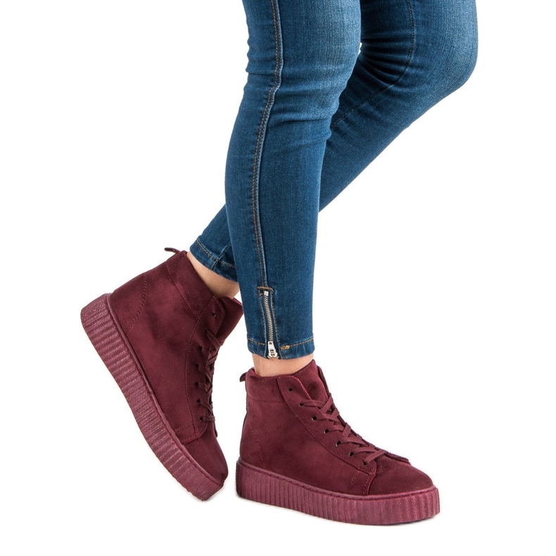 Wilady Sneaker über dem Knöchel rot 1