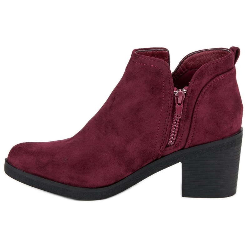 Ideal Shoes Stiefel mit hohen Absätzen rot 1