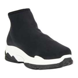 Modische Sportschuhe schwarz 1