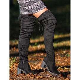 Seastar Hohe Wildlederstiefel schwarz 2