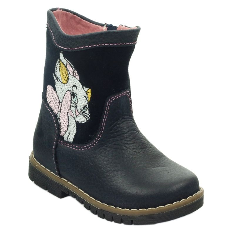 Ren But Kinderlederstiefel mit Kitty Ren, aber 1525 Marineblau 1