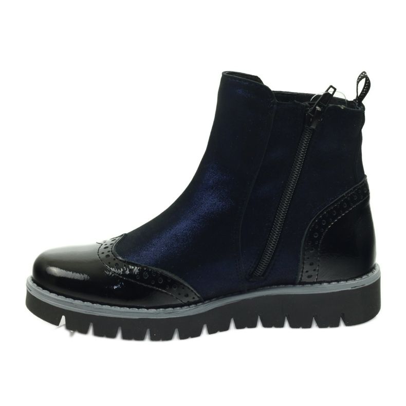 Isolierte Stiefel Ren But 4379 marineblau schwarz 2