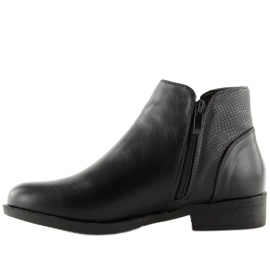 Schwarze Chelsea-Boots für Damen Q-33 Black 1