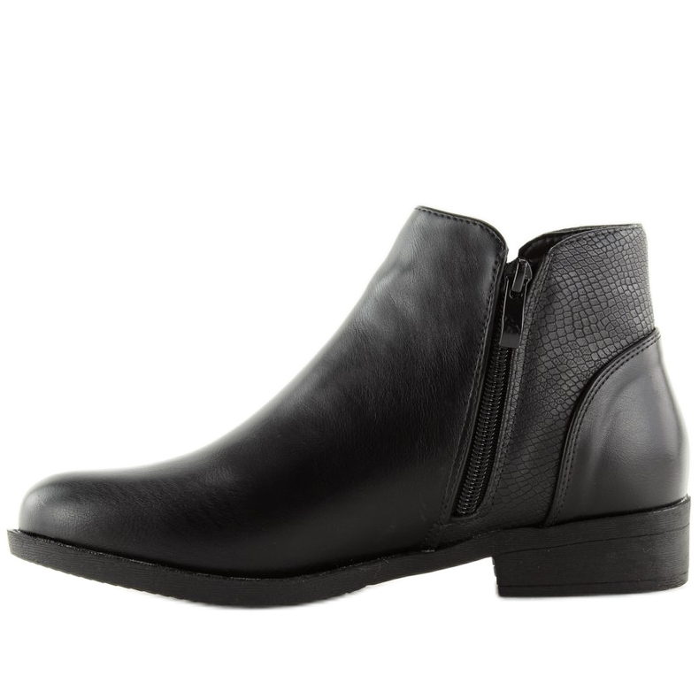 Schwarze Chelsea-Boots für Damen Q-33 Black 1