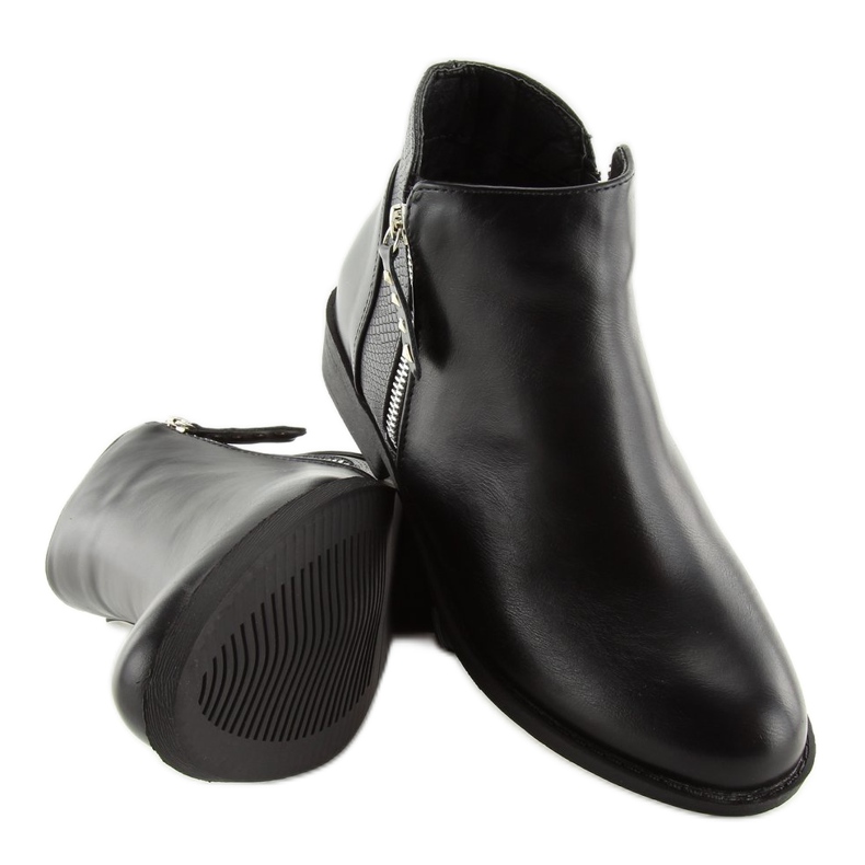 Schwarze Chelsea-Boots für Damen Q-33 Black 2