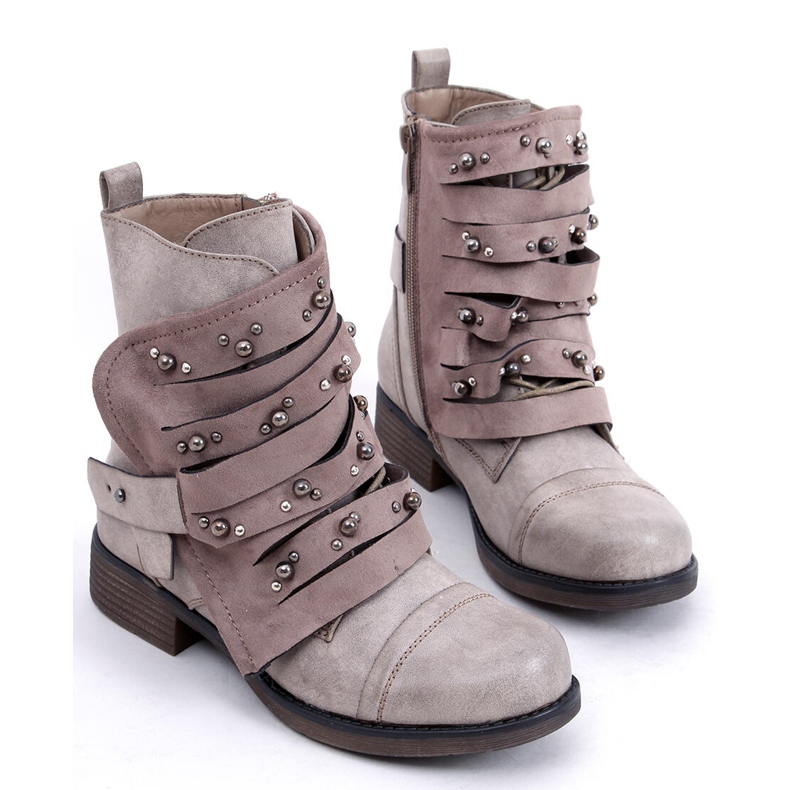 Militärstiefel beige 17103-4 Khaki 1