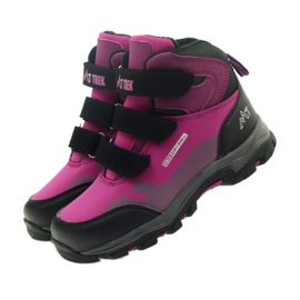 Mttrek Stiefeletten mit Klettverschluss MT TREK 011 fuchsia schwarz violett rosa 4