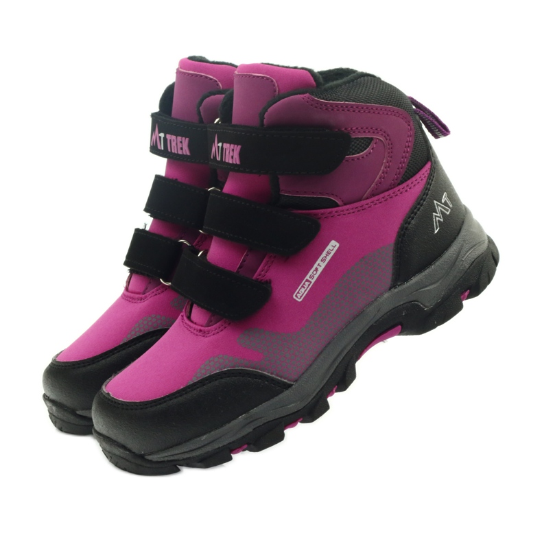 Mttrek Stiefeletten mit Klettverschluss MT TREK 011 fuchsia schwarz violett rosa 4