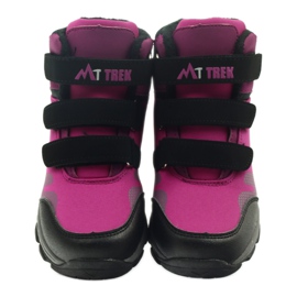 Mttrek Stiefeletten mit Klettverschluss MT TREK 011 fuchsia schwarz violett rosa 3