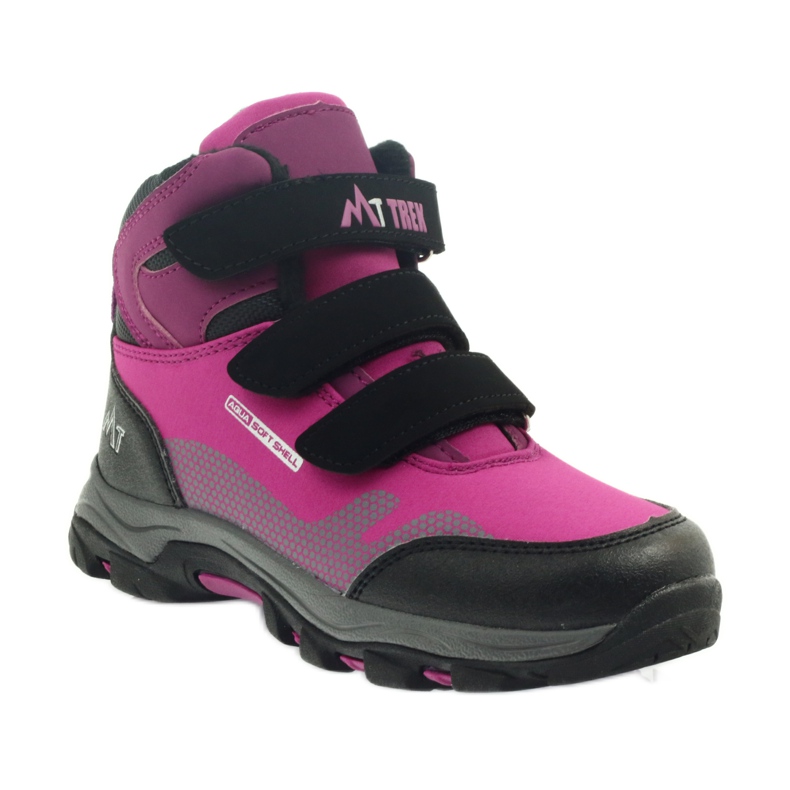 Mttrek Stiefeletten mit Klettverschluss MT TREK 011 fuchsia schwarz lila rosa 1