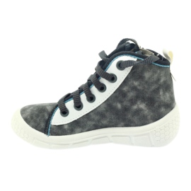 Befado Kinderschuhe Turnschuhe Hausschuhe 547x001 weiß blau grau 2