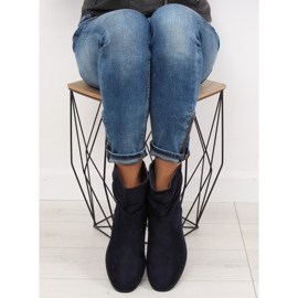 Marineblaue Damenstiefel 1126-PA DK.BLUE navy blau 2