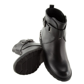 Schwarze Damenstiefel G-168-1 Schwarz 1