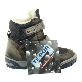 Lederstiefel mit Bartuś -Membranstiefeln beige marineblau 5