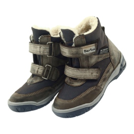 Lederstiefel mit Bartuś -Membranstiefeln beige marineblau 4