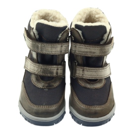 Lederstiefel mit Bartuś -Membranstiefeln beige marineblau 3