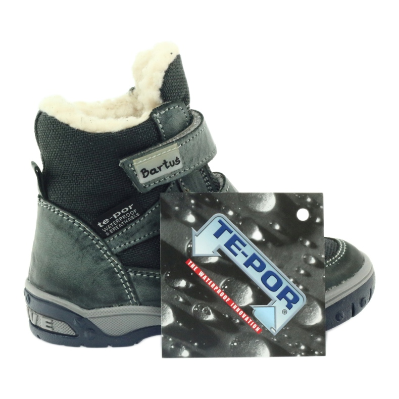 Lederstiefel mit Bartuś -Membranstiefeln grau 5