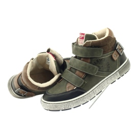 American Club grüne Wintersportschuhe 17779 schwarz braun 4