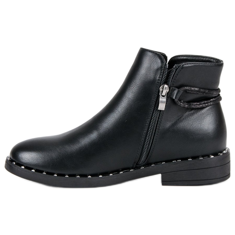 Filippo Flache Damenstiefel schwarz 1